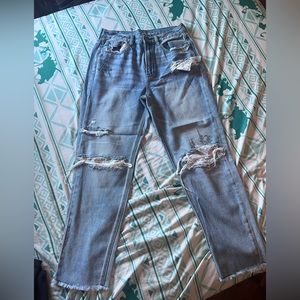 American Eagle Keith Haring Embroidered Jeans